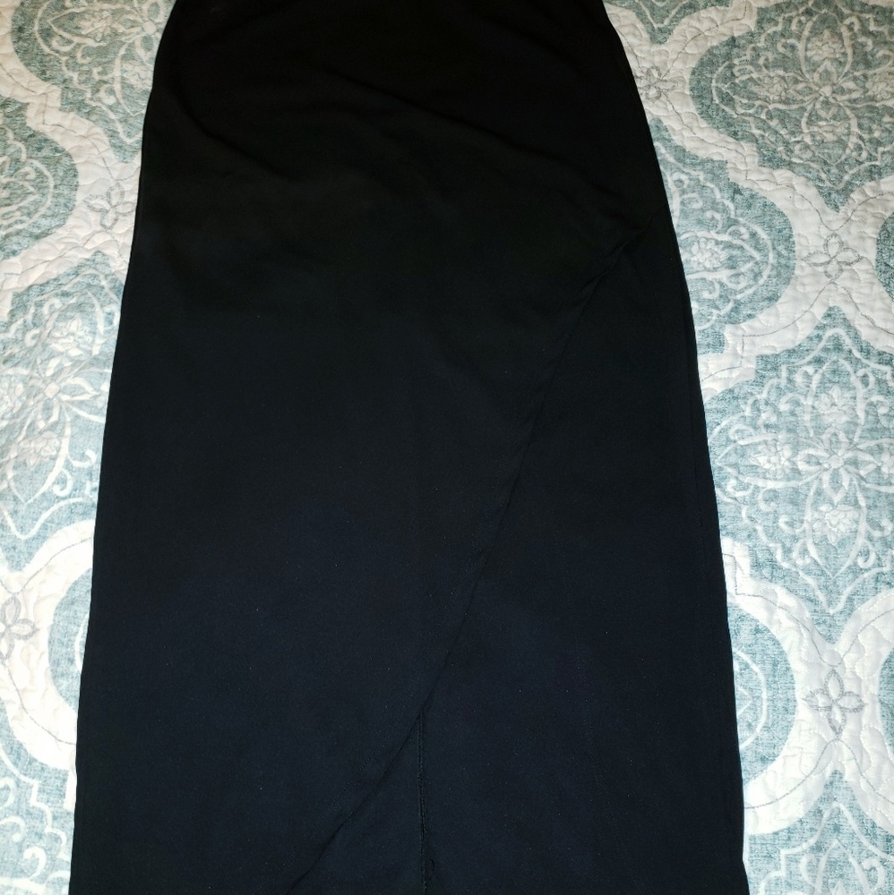 NWOT Noir faux wrap skirt